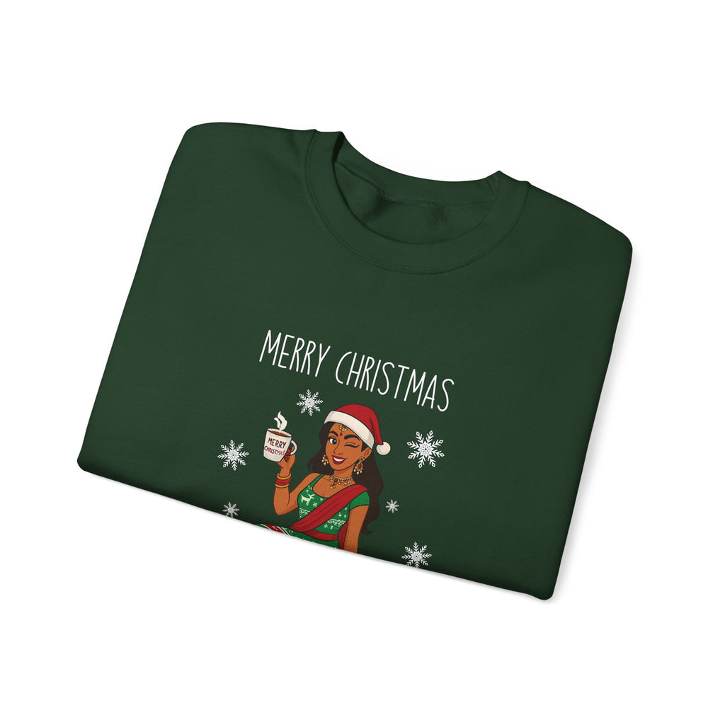 Brown girl Christmas Sweatshirt