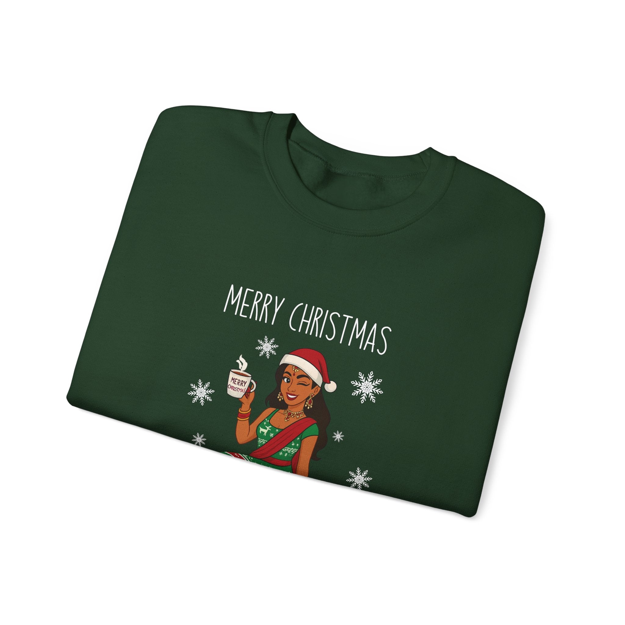 Brown girl Christmas Sweatshirt