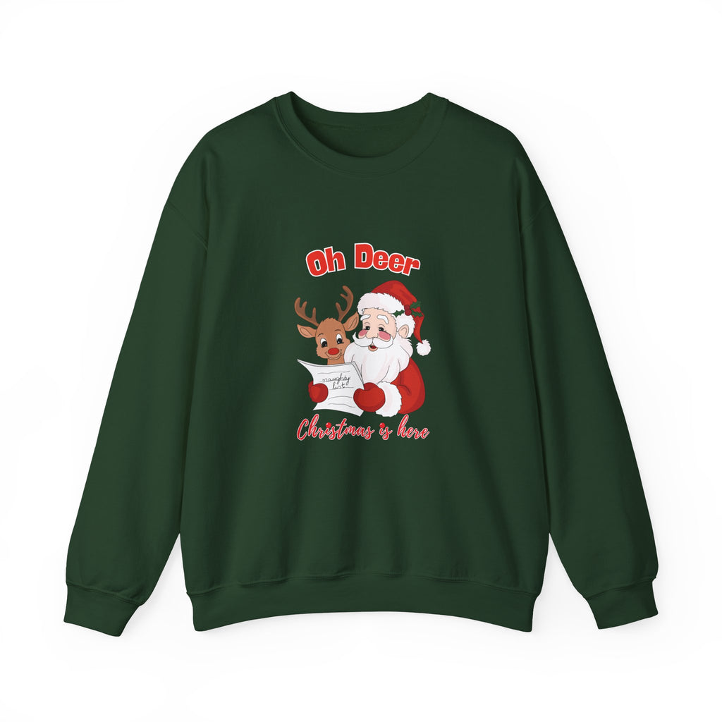 Unisex Christmas Sweatshirt – "Oh Deer"