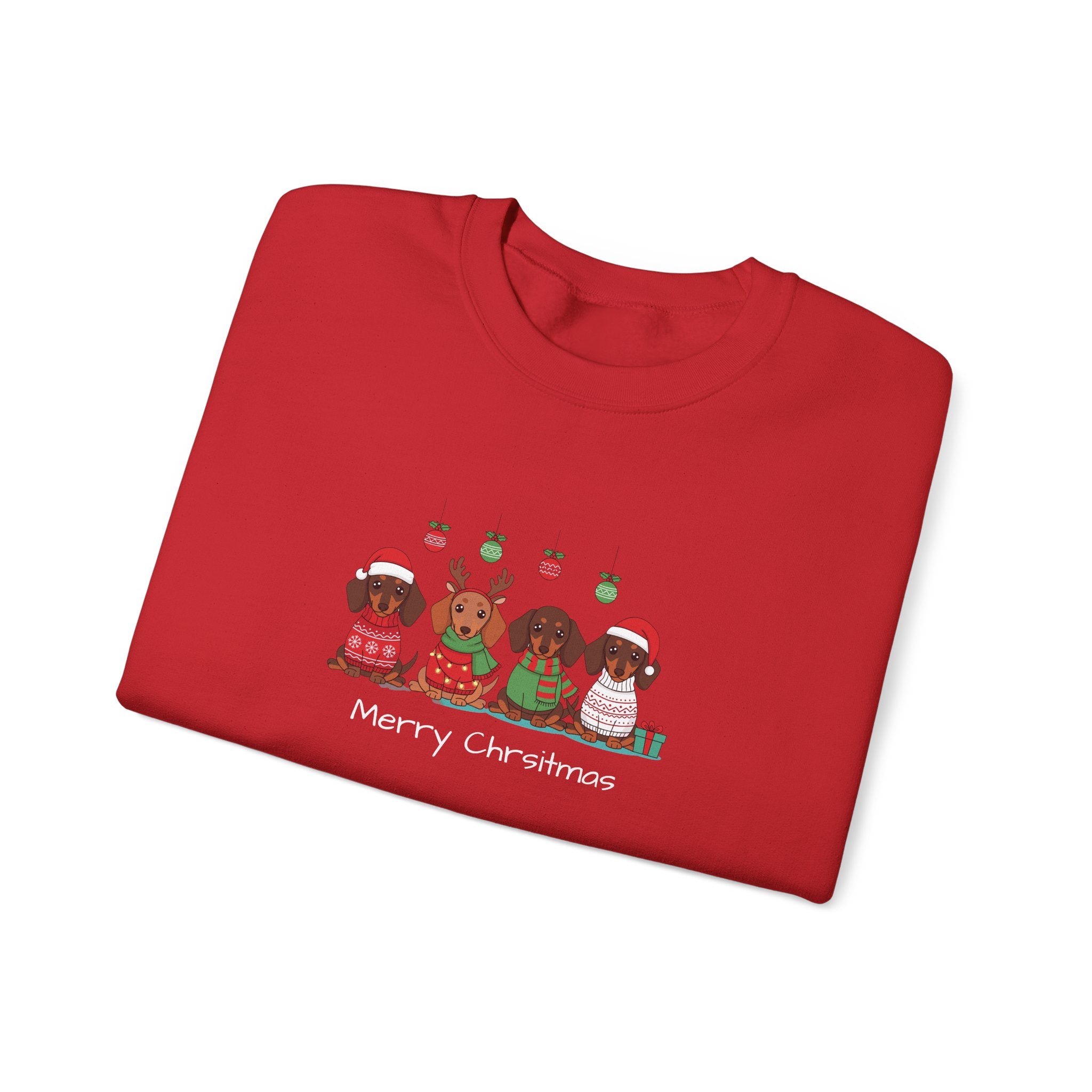 Christmas Dogs Crewneck Sweatshirt