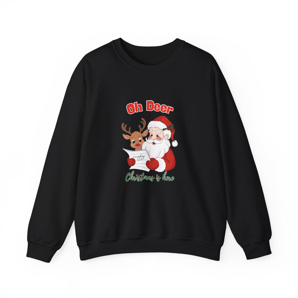 Unisex Christmas Sweatshirt – "Oh Deer"