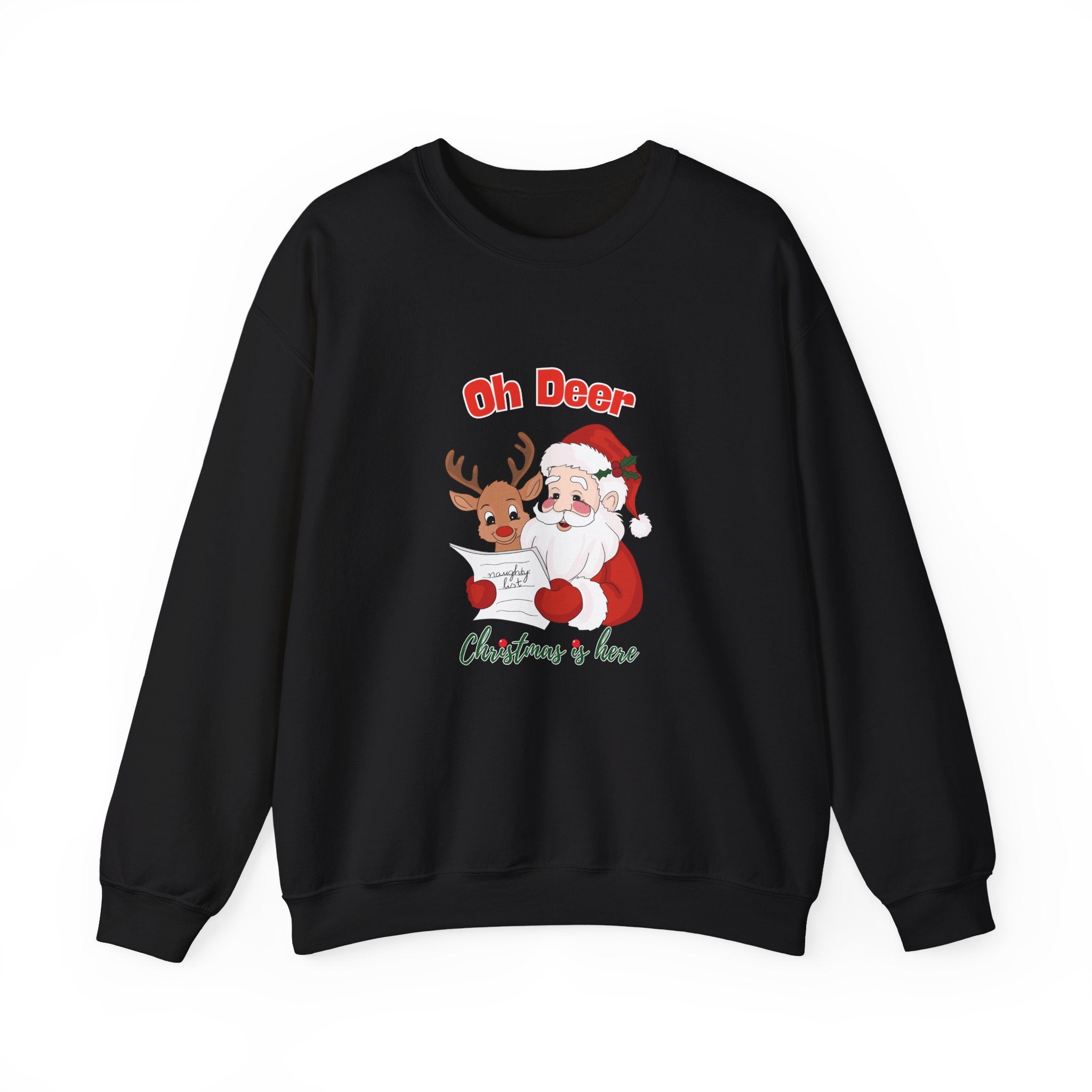 Unisex Christmas Sweatshirt – "Oh Deer"