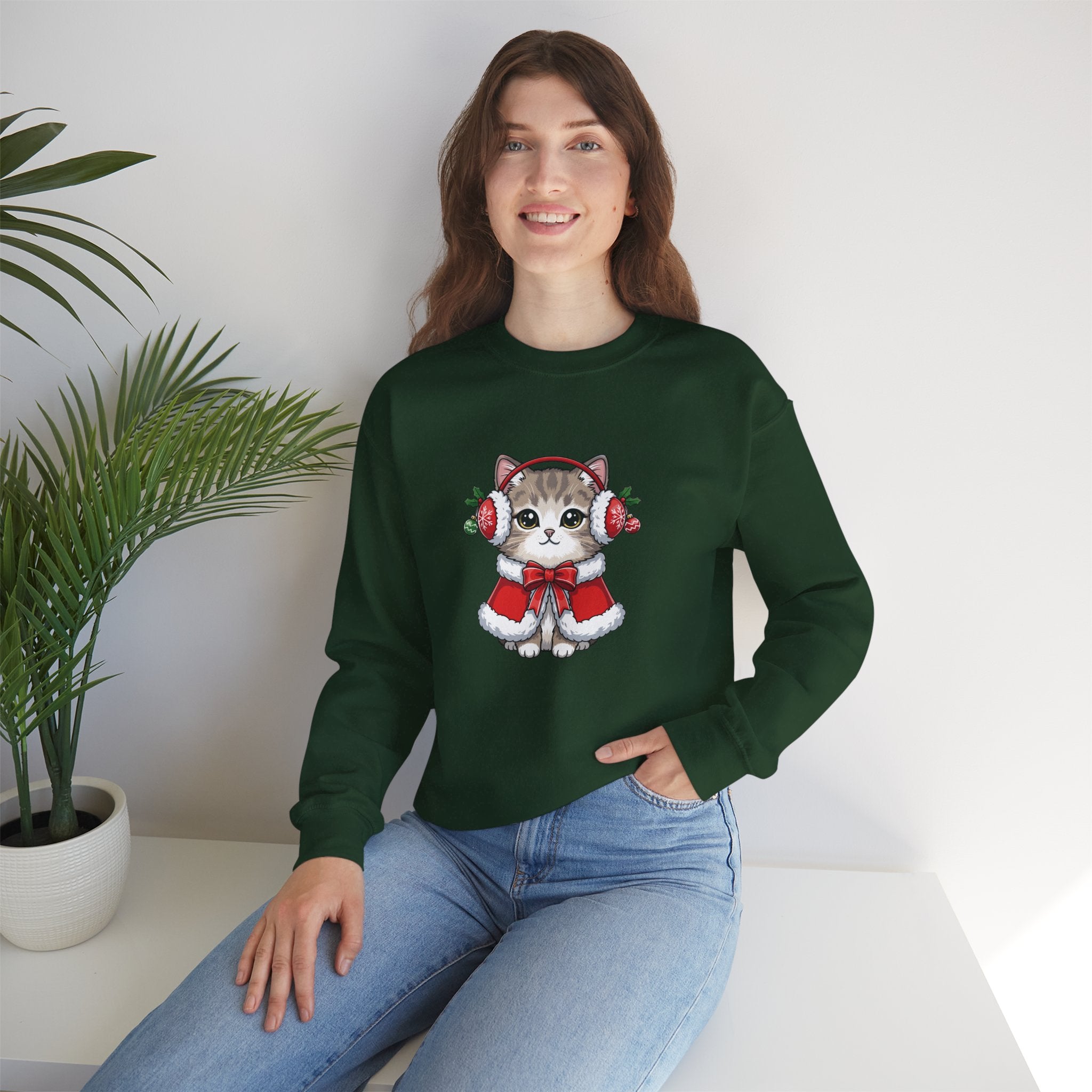 Christmas Cat Sweatshirt
