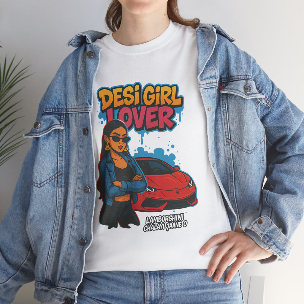 Desi Girl Lamborghini Tshirt