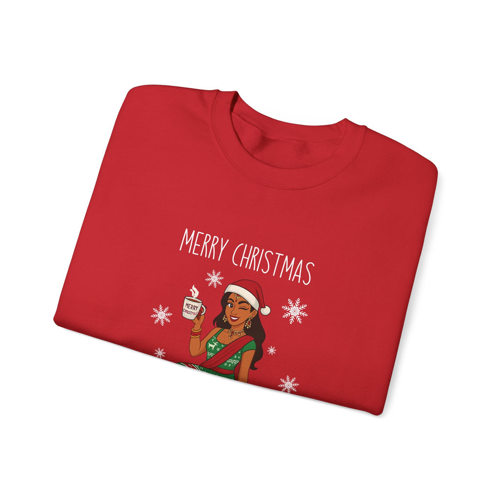 Brown girl Christmas Sweatshirt