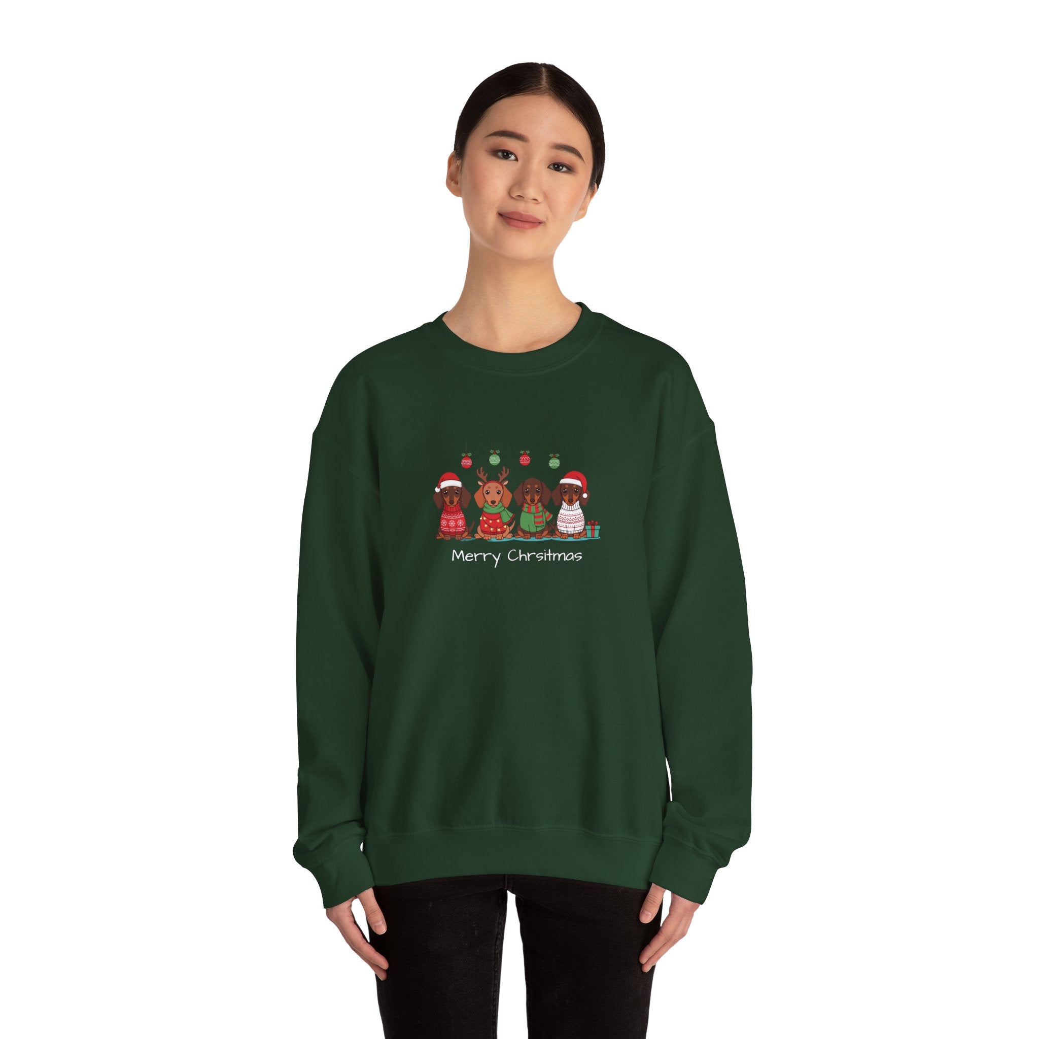 Christmas Dogs Crewneck Sweatshirt