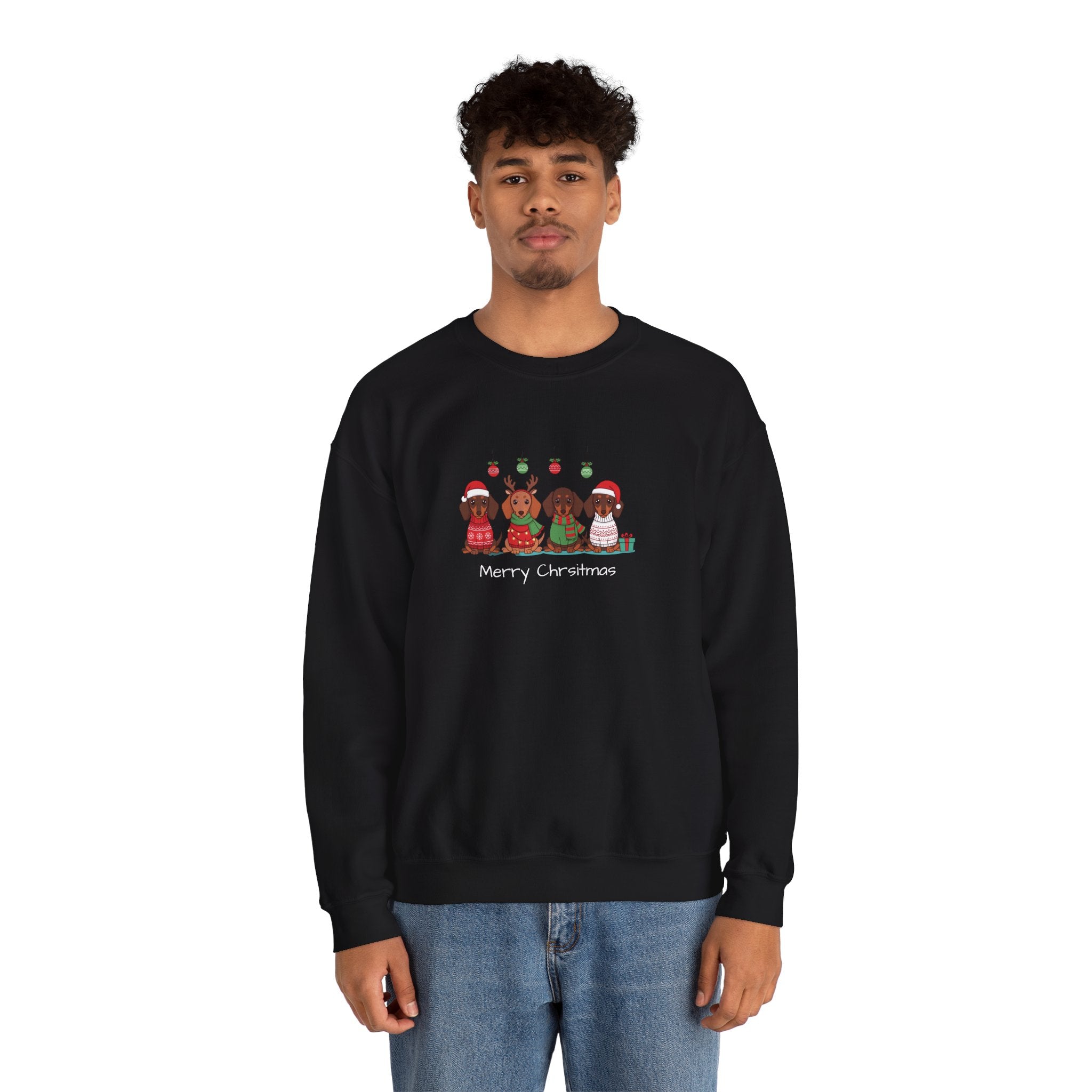 Christmas Dogs Crewneck Sweatshirt