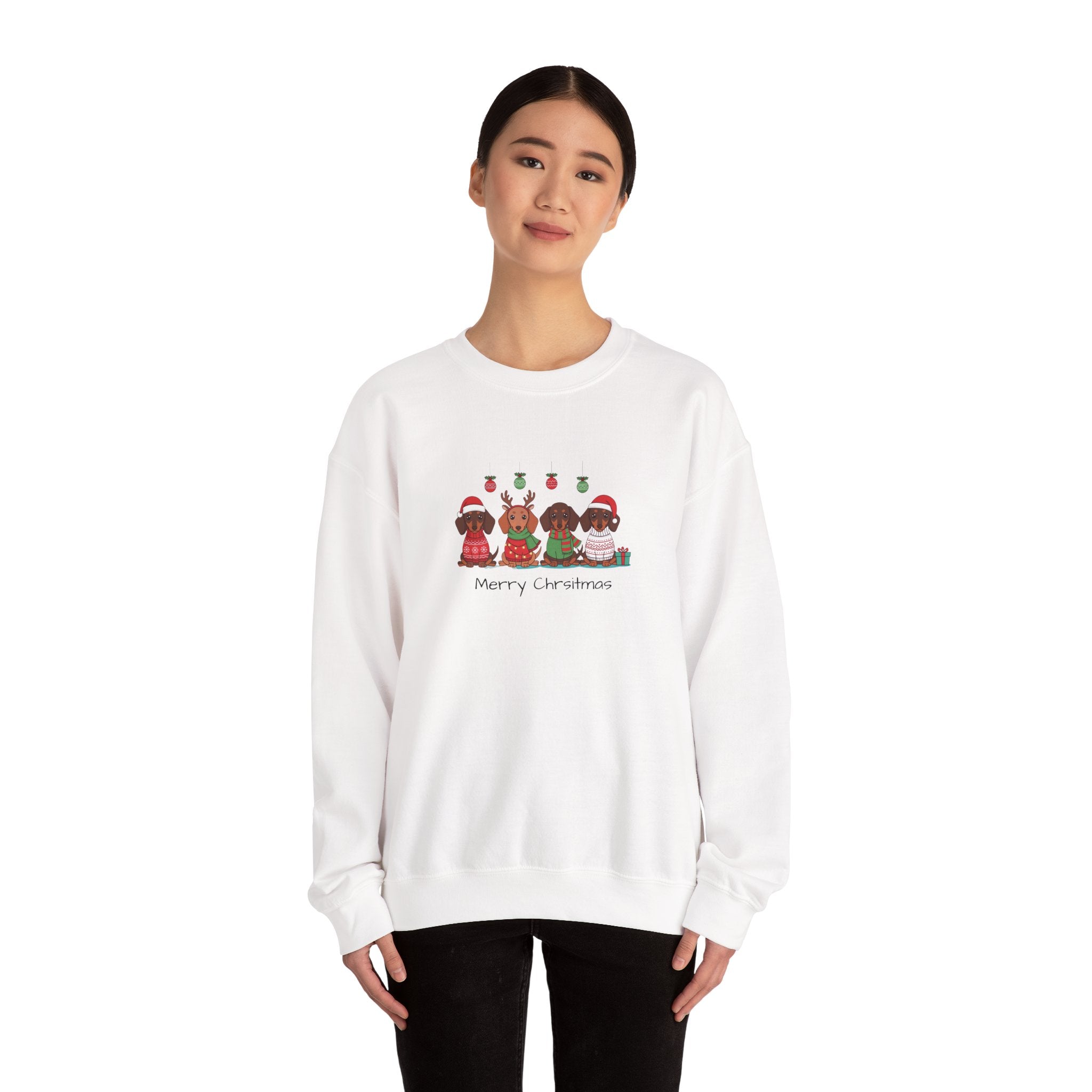 Christmas Dogs Crewneck Sweatshirt