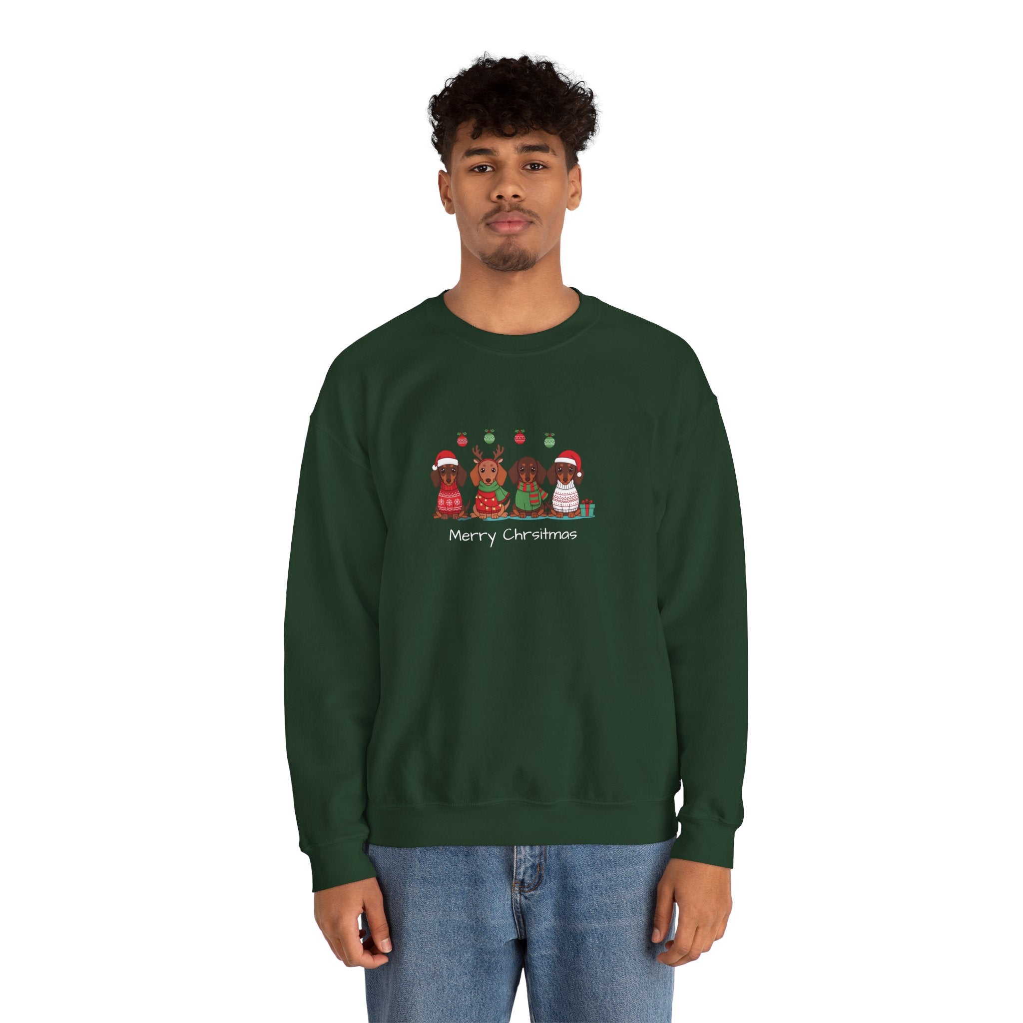 Christmas Dogs Crewneck Sweatshirt